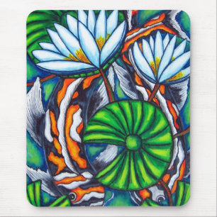 Terughoudende Karper Kleurrijke Mousepad Muismat