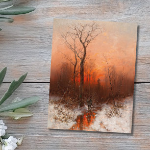Terugkeer naar huis bij zonsondergang – Désiré Tho Briefkaart