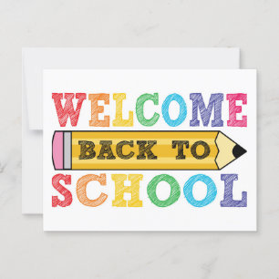 terugkeer naar school briefkaart