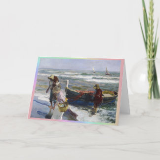 Terugkeer uit Gevist, Joaquin Sorolla y Bastida Bedankkaart