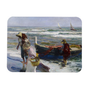 Terugkeer uit Gevist, Joaquin Sorolla y Bastida Magneet