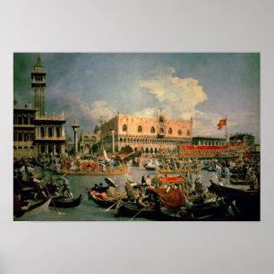 Terugkeer van de Bucintoro op dag van de Hemelvaar Poster