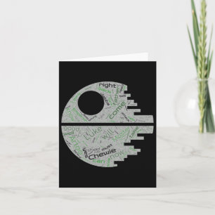 Terugkeer van de Jedi Word Art Sticker Kaart