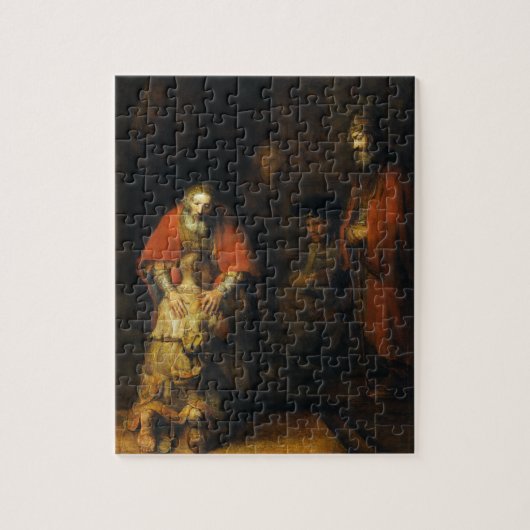 Terugkeer van de prodigal Son door Rembrandt Legpuzzel (Verticaal)