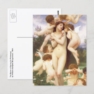 Terugkeer van Spring (Le Printemps) door Bouguerea Briefkaart