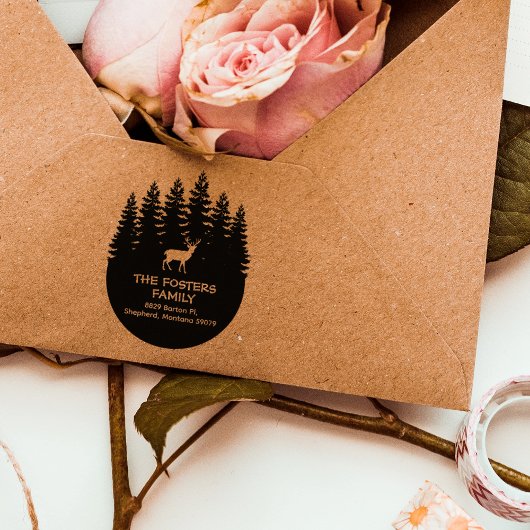 Terugkeeradres boshertenfamilie 	rubberstempel