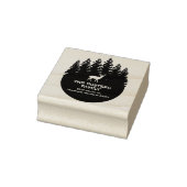 Terugkeeradres boshertenfamilie 	rubberstempel (Stempel)