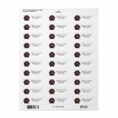 Terugkeeradres Dachshund Etiket (Full Sheet)