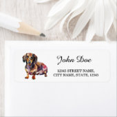 Terugkeeradres Dachshund Etiket (Insitu)
