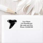 Terugkeeradres haaientanden stickers (Insitu)