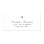 Terugkeeradres monogram  zelfinktende stempel (Design)