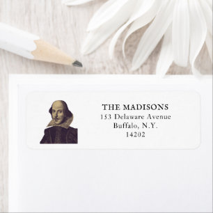Terugkeeradres Shakespeare Bookish Performing Arts Etiket