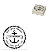 Terugkeeradres van de randnaam van de ankerbanner 	rubberstempel (Gestempeld)