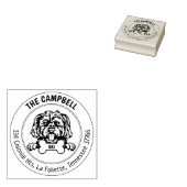 Terugkeeradres van Morkie Dog Rubberstempel (Gestempeld)