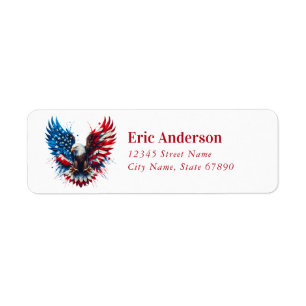 Terugkeeradreslabels voor American Eagle Etiket