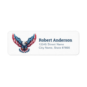 Terugkeeradreslabels voor American Eagle Etiket