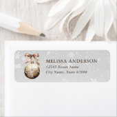 Terugkeeradreslabels voor kerstversiering etiket (Insitu)