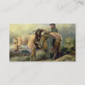 Terugkeren uit de heuvel, 1868 visitekaartje (Achterkant)