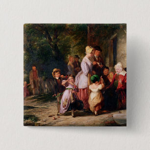 Terugkeren van de Fair Vierkante Button 5,1 Cm