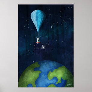 Terugkeren vanaf de rand van de ruimte poster