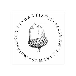 TERUGKERNADRES VAN DE RUND 	RUBBERSTEMPEL