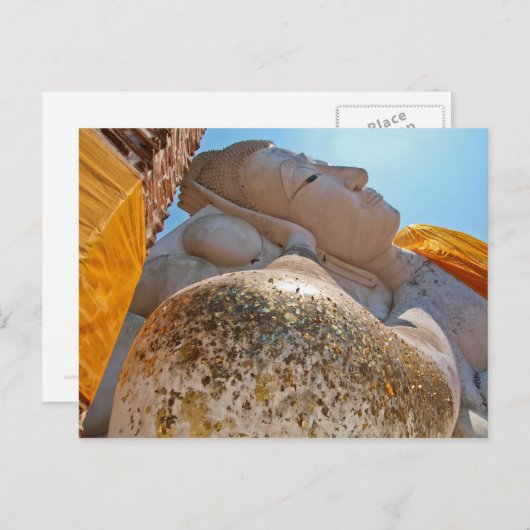 terugloop boeddha briefkaart (Voorkant / Achterkant)