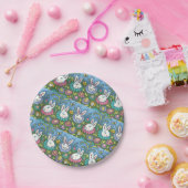 TERUGMAKERE EGG GARDEN, BUNNY RABBIT FLOWERS PAPIEREN BORDJE (Feest)