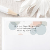 TERUGNAADRES | Moderne Confetti Stippen Etiket (Insitu)