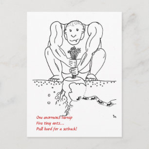 Terugslag haiku briefkaart