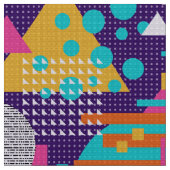 Terugspoelen 80s Memphis patroon 002 Stof (Close Up)