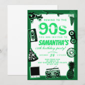 Terugspoelen naar de 90s verjaardag kaart (Voorkant / Achterkant)