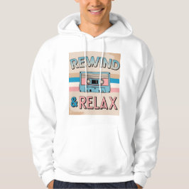Terugspoelen & Relax Retro Cassettebandje Art Hoodie