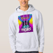 Terugspoelen van de Chaos Gen X 80s Cassette Hood Hoodie (Voorkant)