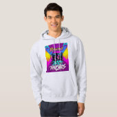 Terugspoelen van de Chaos Gen X 80s Cassette Hood Hoodie (Voorkant volledig)