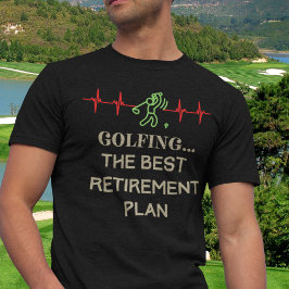 terugtredende golfer t-shirt
