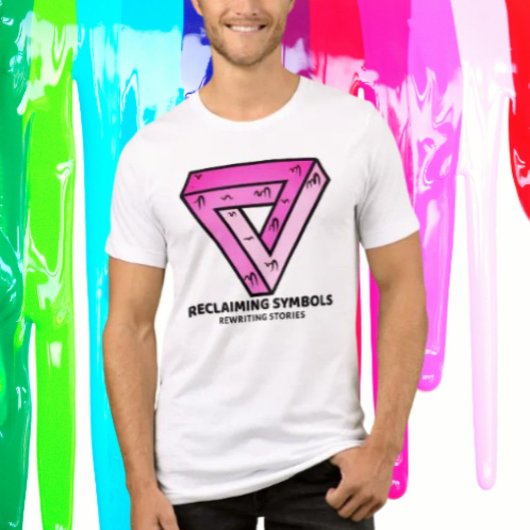 Terugwinnen symbolen herschrijven verhalen roze dr Tri-Blend shirt