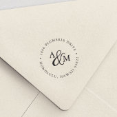 Terugzendadres Ampersand Monogram Zelfinktende Stempel