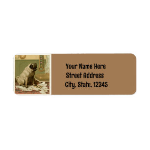 terugzendadres label