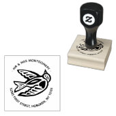 terugzendadres verliefde duif stempel (Gestempeld)