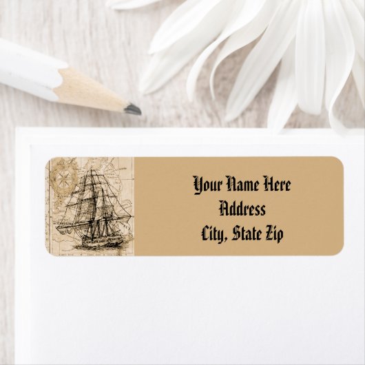 terugzendadres verzendkaart etiket (Insitu)