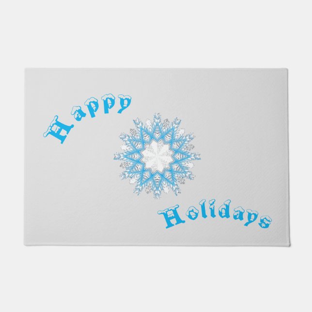 Terwijl de sneeuw vliegt deurmat (Voorkant)