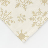 Terwijl de visies van Sugarplums Nutcracker Blanke Fleece Deken (Hoek)