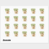 TERWIJL E. COYOTE™ Klaar, Set, Zoom! Ronde Sticker (Vel)