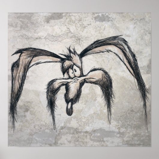 TERWIJL E. COYOTE™ op zijn geluk Poster (Voorkant)