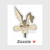TERWIJL E. COYOTE™ tevreden hoofd schot Sticker (Vel)