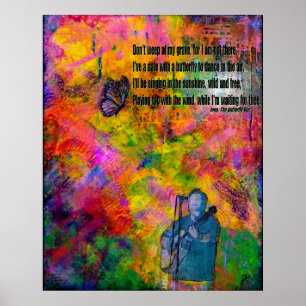 Terwijl het wachten op Thee Poster