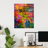 Terwijl het wachten op Thee Poster (Thuiskantoor)