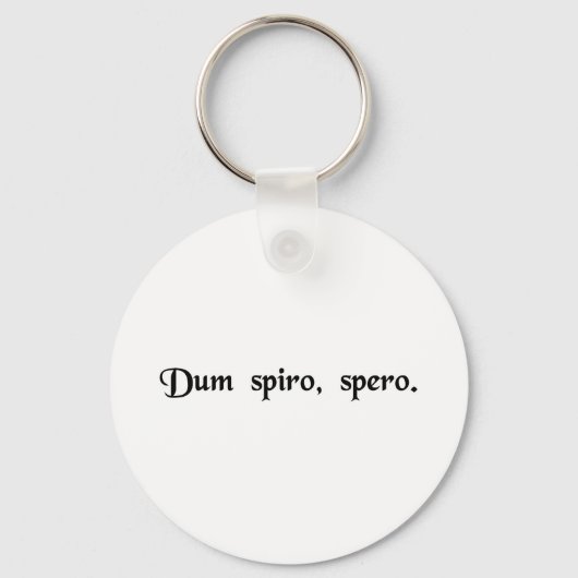 Terwijl ik adem, hoop ik. sleutelhanger (Voorkant)