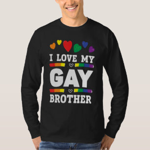Terwijl ik mijn homoseksuele broer het meest bro e t-shirt