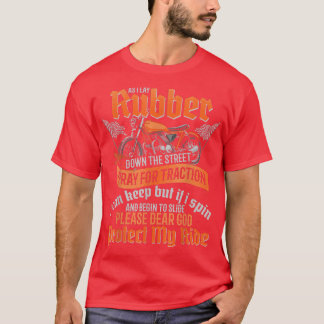Terwijl ik rubber laat liggen, houden de straatbik t-shirt